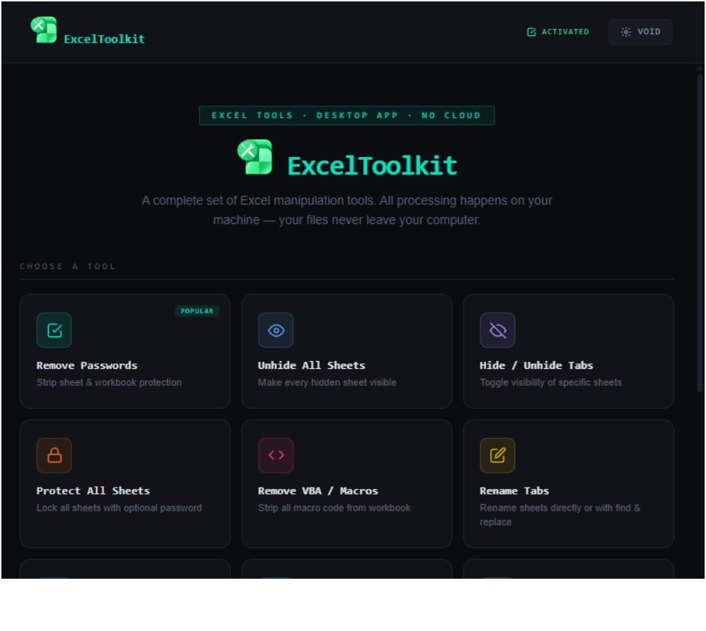 ExcelToolkit Activation Key 2